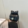 Korean Version of Simple and Cute Bow Embroidery Thread Chain Change Bag Trendy Women's Bag 2025 New Spring Shoulder Messenger Bag
