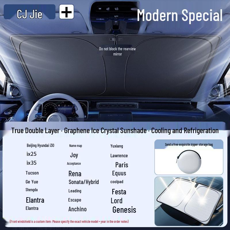 Car Windshield Sunshade Umbrella - Heat and Sun Blocker Visor Cover