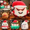 Adorable Plush Christmas Santa Snowman Character Toy Soft And Cuddly Holiday Decor
