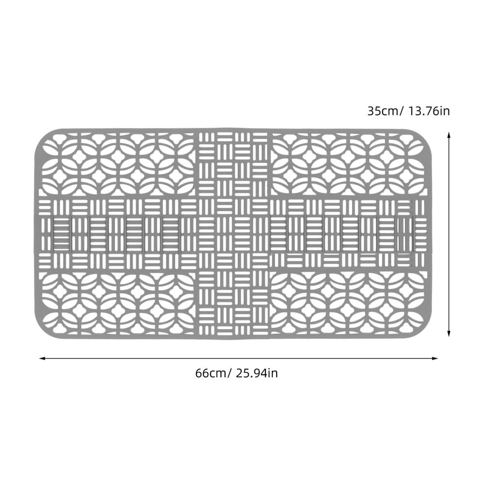 Gadpiparty Sink Sink Draining Water Drying Kitchen Drying Mat Mat, Protector, Silicone, Anti-Slip Mat, Hollow, Mat, Drain, Countertop, Sink, Pad,