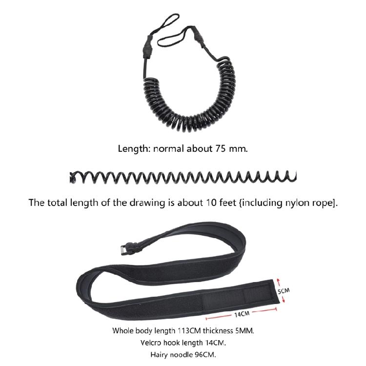 Outdoor Surfboard Water Sport Surfboard Leash Comfortable Surfboard Leash