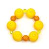 Colorful 3D Fruit Elastic Bangle Resin Exaggerated Bracelet Unique Beaded Bracelet  Women