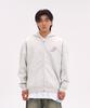 Astral Projection Graffiti Oversized Wide Shoulder Zip-Up Hoodie_Oatmeal