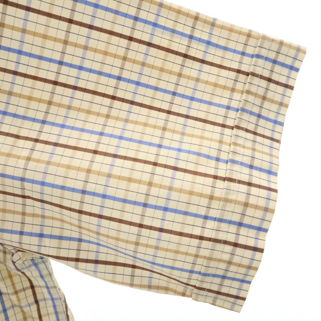 Dunhill check Short sleeve Button down shirt L Yellow Men's Used