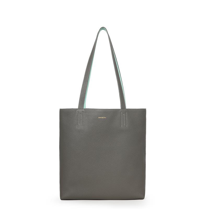 

Double-sided Leather Tote Bag, Large-capacity Square Single-shoulder Bag, Top Layer Leather Women s Bag 33*12*32CM