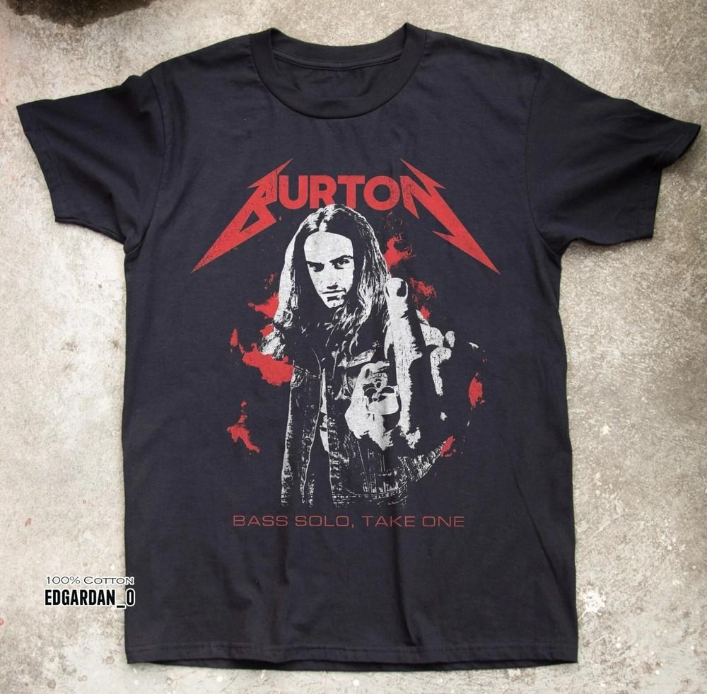 Cliff Burton Reprint Thrash Metal Music Black S–4XL Unisex T-Shirt S