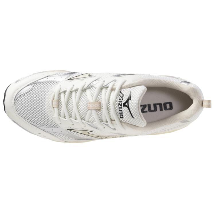 Mizuno Mxr Comfortable Non-Slip Wear-Resistant Low-Top Casual Running Shoes Men sneaker Silver White Beige D1GA245104