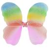 Halloween Dancewear With Rainbow Net Skirt And Single Layer Wings For Kids Party