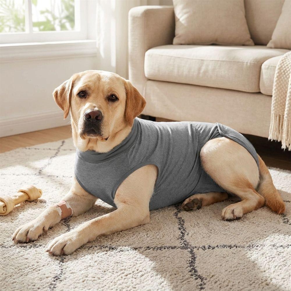 Weicher Atmungsaktiver Hundesterilisationsanzug Bequeme Hohelastische Haustier-Erholungskleidung Verstellbarer Waschbarer Hundespielanzug