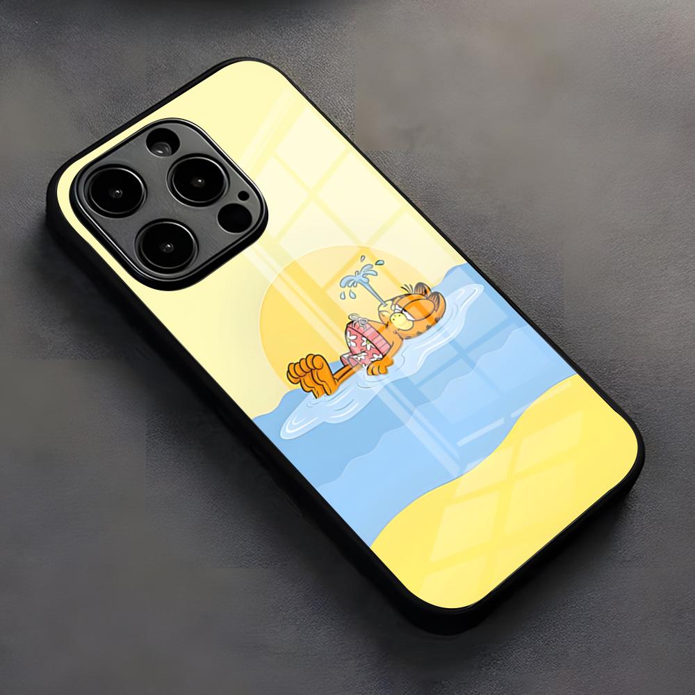 Cute Cat G-GarfieldeS Phone Case For IPhone 17 Pro Max 16 15 14 Pro Max 13 11 X Xs Xr 8 7Plus Silicone Cover