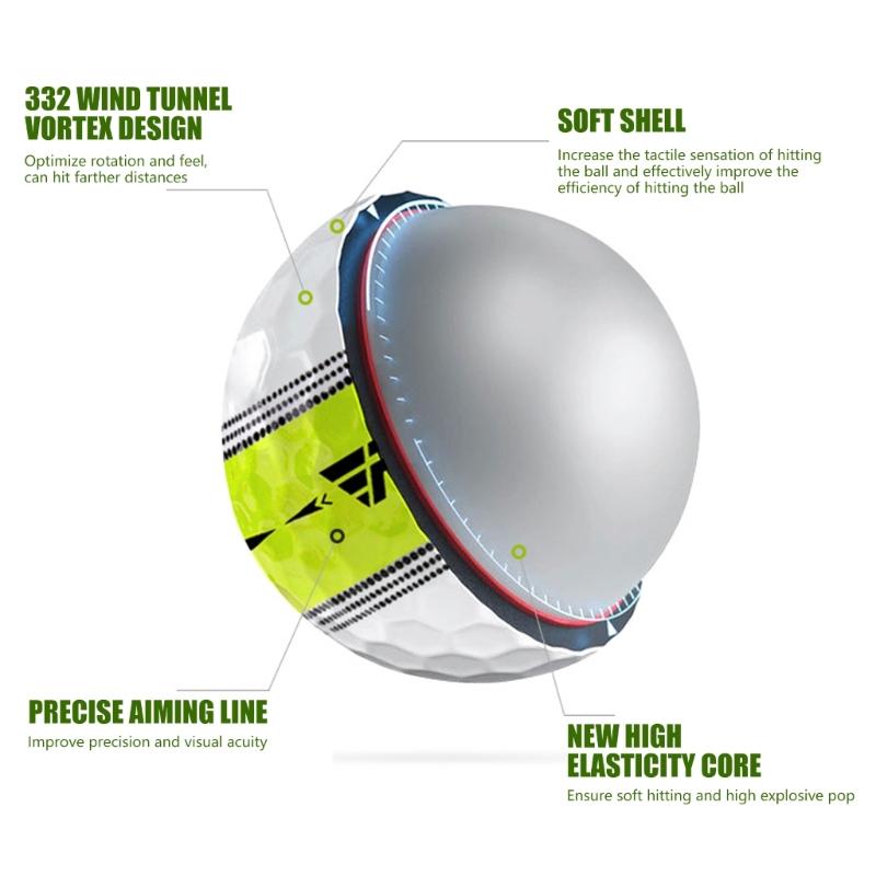 Golf Balls Practice Rubber Golf Balls Flexible Golf Balls Golf Training Balls for Outdoor and Indoor Golf Training