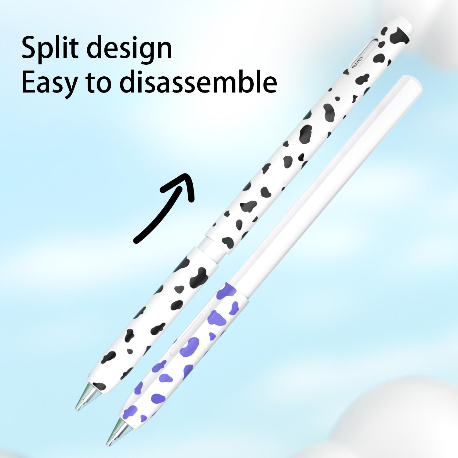 

For Huawei M-Pencil 1st Generation Silicone Sleeve Cow Pattern Stylus Pen Protective Cover Yellow