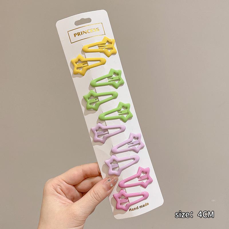 Dopamine Color Bangs Hair Clip Sideburns for Kids & Women - Duckbill Hairpin Headwear