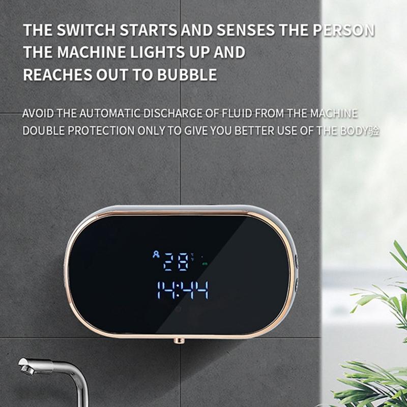 A29M-Senzor Dozator Săpun Automat cu Spumă Dozator Săpun Lichid Montat pe Perete Pentru Baie Bucătărie