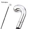 White Hanger Fashion Walking Stick Decorative Cane Elegant Fashion Cane Cosplay Alloy Crosier Vintage Stick 94cm