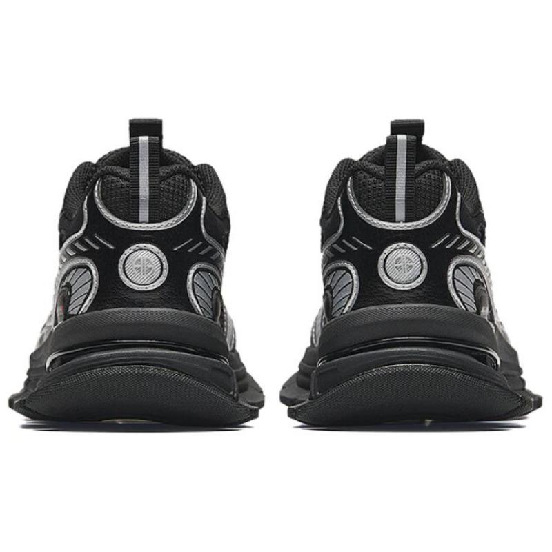 Anta Champion Series AG-G01 Fashion Trend Non-Slip Low-Top Casual Shoes Women Sneakers Black Silver 122438805A-1