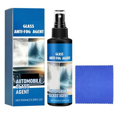 100ml Automobielglas Anti-condensmiddel Autoglas Olie Film Reiniger Auto Voorruit Ontwasemer Met Doek Autowasbenodigdheden