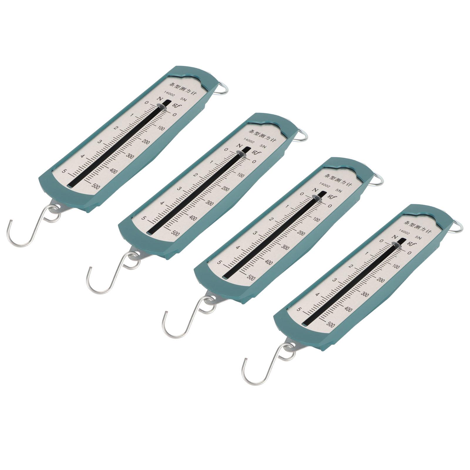 

4шт пружинный динамометр 5Н точный портативный измеритель силы для физики механического эксперимента