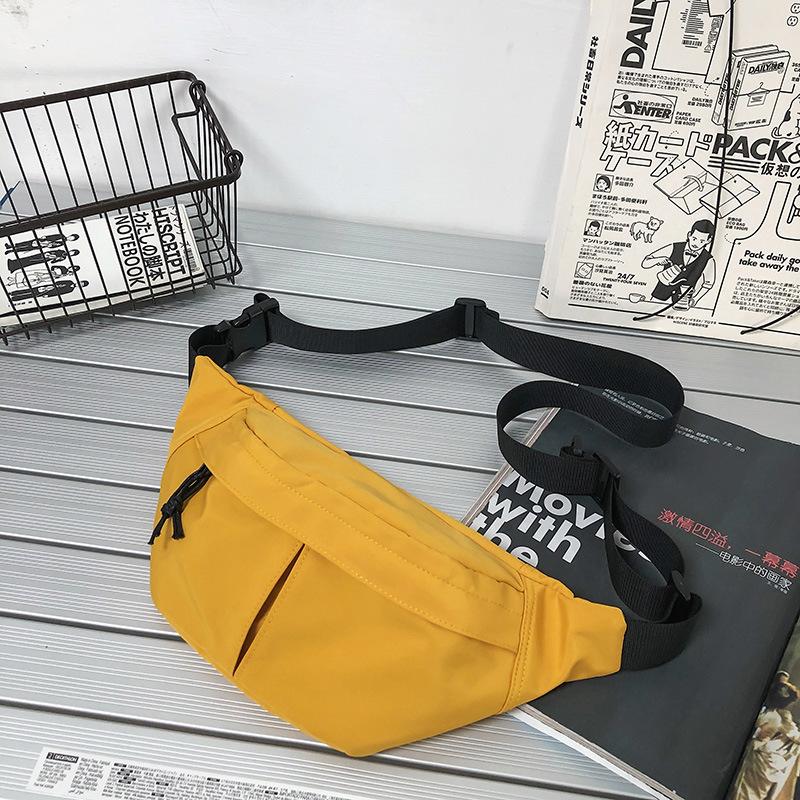 New Japanese Breast Bag Men's Simple Casual Fanny Pack Women's Commuting Back Crossbody Bag Trendy Brand Functional Nylon Satchel