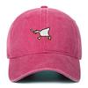 Embroidered Baseball Cap With Goose Pattern For Uninsex Casual And Fashionable City Style Duckbill Cap
