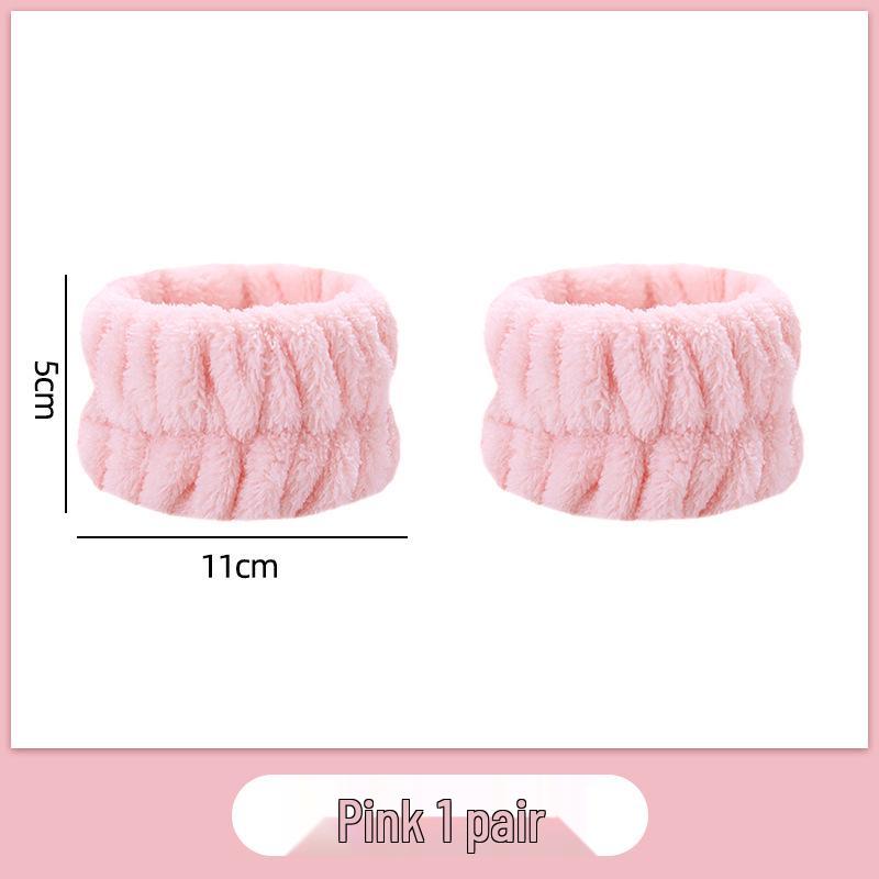 2024 Women's Absorbent Face Washing Set: Anti-Wet Hair & Wrist Headbands