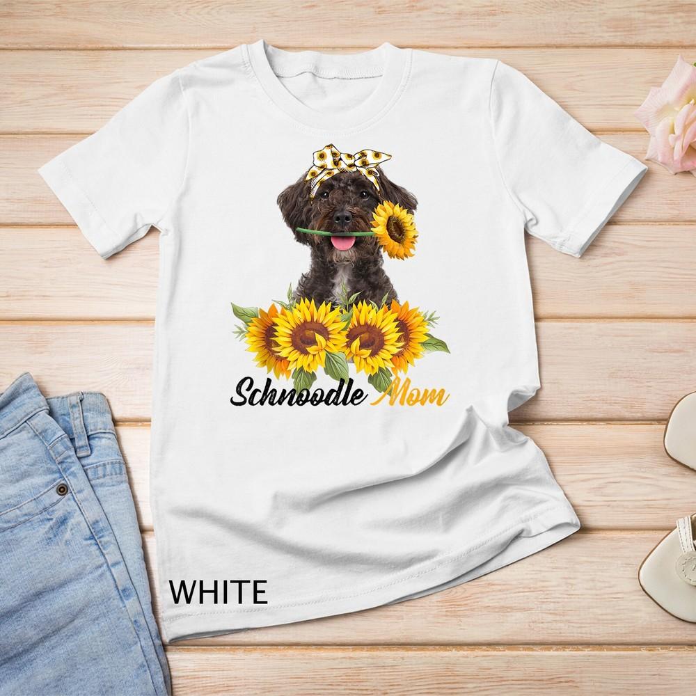 

Schnoodle Mom Sunflower Summer Dog Mom Mama Women Unisex T-shirt 4XL