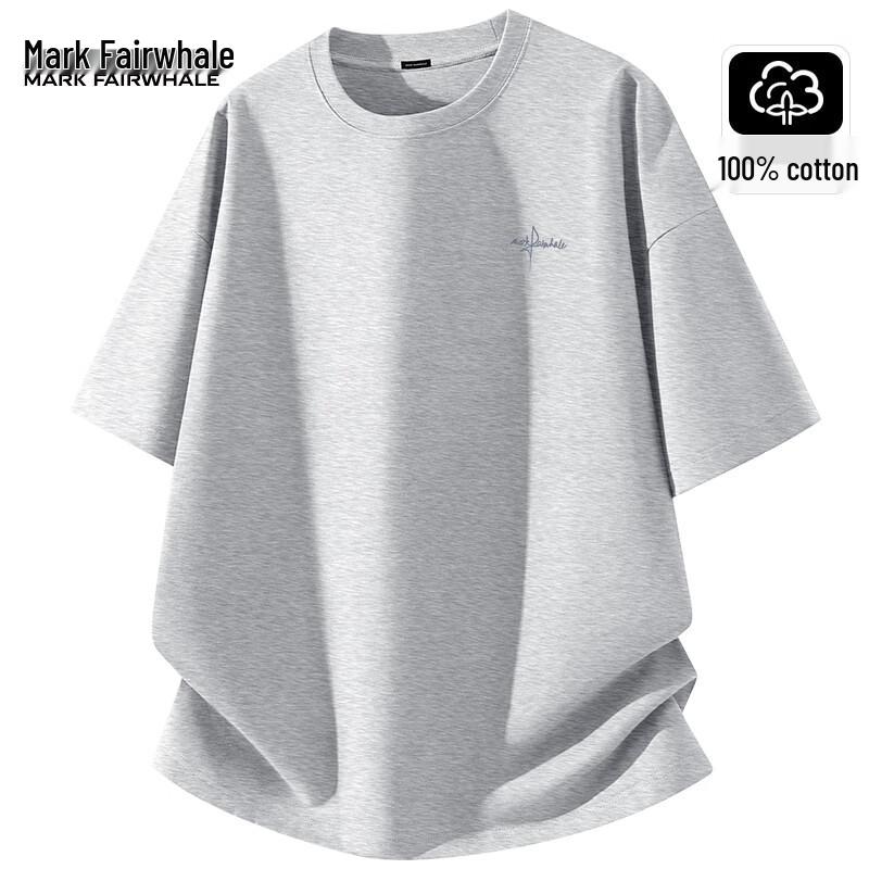 Mark Fairwhale Men's Cotton Loose Fit Short Sleeve T-Shirt