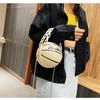 Tooxika Damen Neue runde Basketball-Handtasche mit Ball, vielseitige Umhängetasche, kleine Tasche