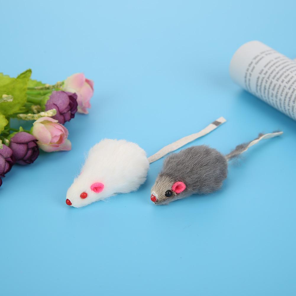 12pcs Furry Plush Mouse Eco-friendly Rat Interactive Toys Non-toxic Catmint Lightweight Soft Cute Training Game Cat Supplies