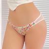 Sexy Women Panties Lace Mesh Ultrathin Breathable Underwear Wave Point Brief Low-waist G String High Elasticity Lingerie S-XXL