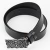 Fashion Women Belt Retro Celtic Knot Design Metal Pin Buckle Genuine Cowskin Leather Waistband Decorative Lady Gifts