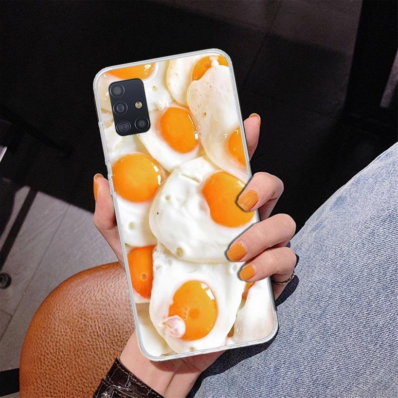 Food Fries Beer Cheese Sushi Cookie Phone Case For Samsung Galaxy A52 A32 A22 A12 A51 A31 A50S A30S A20S A10S Note 20 Ultra 10 P