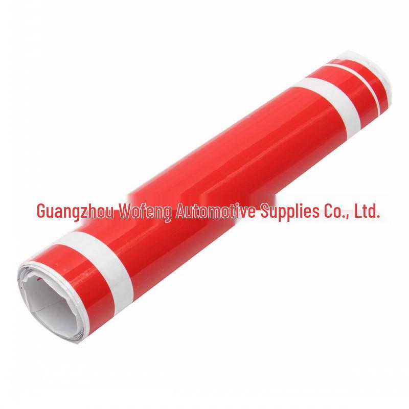 

Виниловая наклейка на капот Mustang Racing с двойной полосой - D315 красный