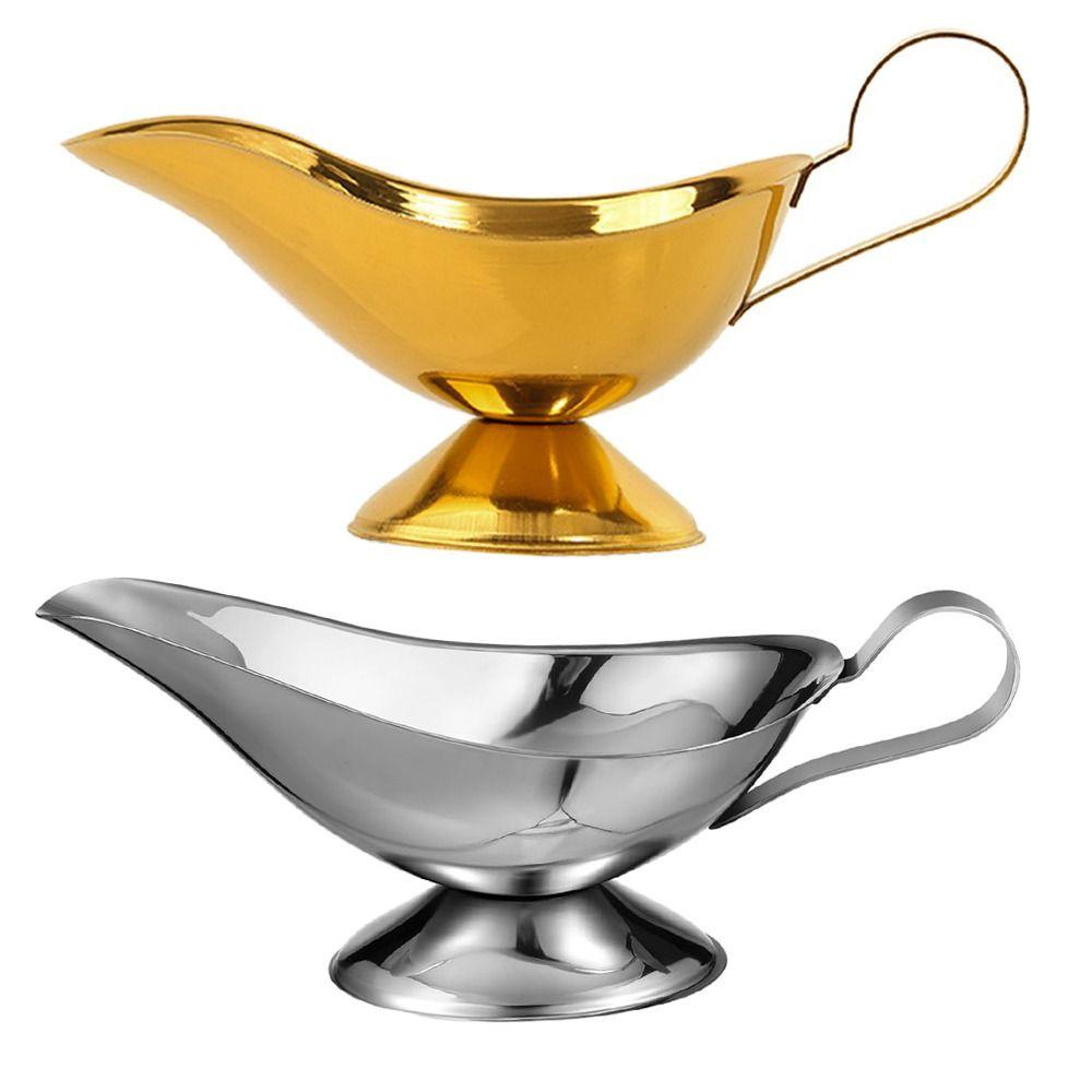 

Большой носик для соуса без подтекания, блюдо для запекания, кувшин для соуса из нержавеющей стали, ресторан 85ml серебряный