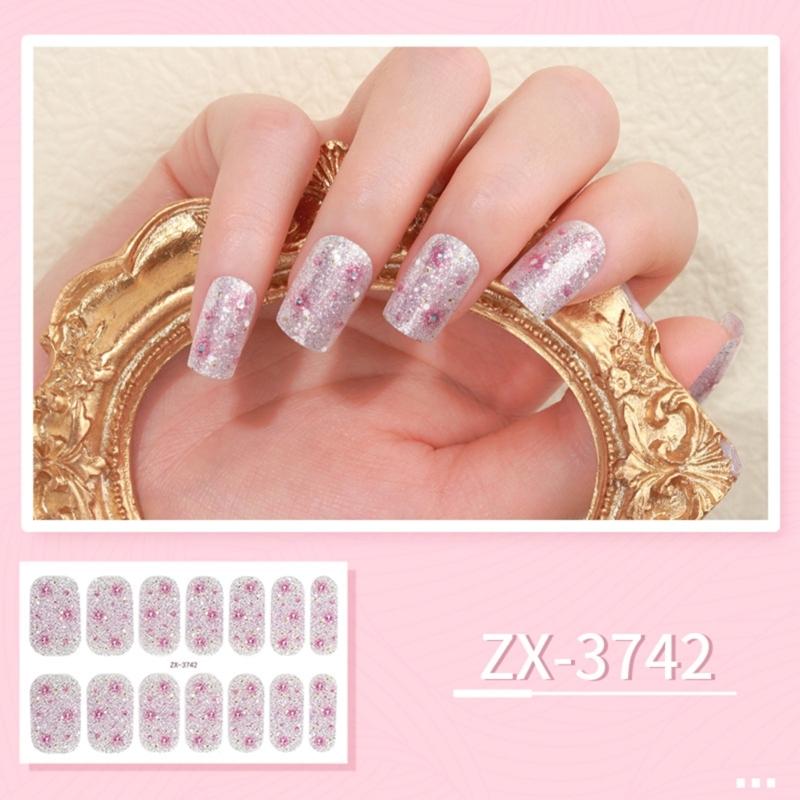 14 Pezzi Wrap per Unghie Strisce per Unghie da Donna Adesivo per Unghie Adesivo Gel per Unghie Adesivo Manicure per Unghie delle Dita