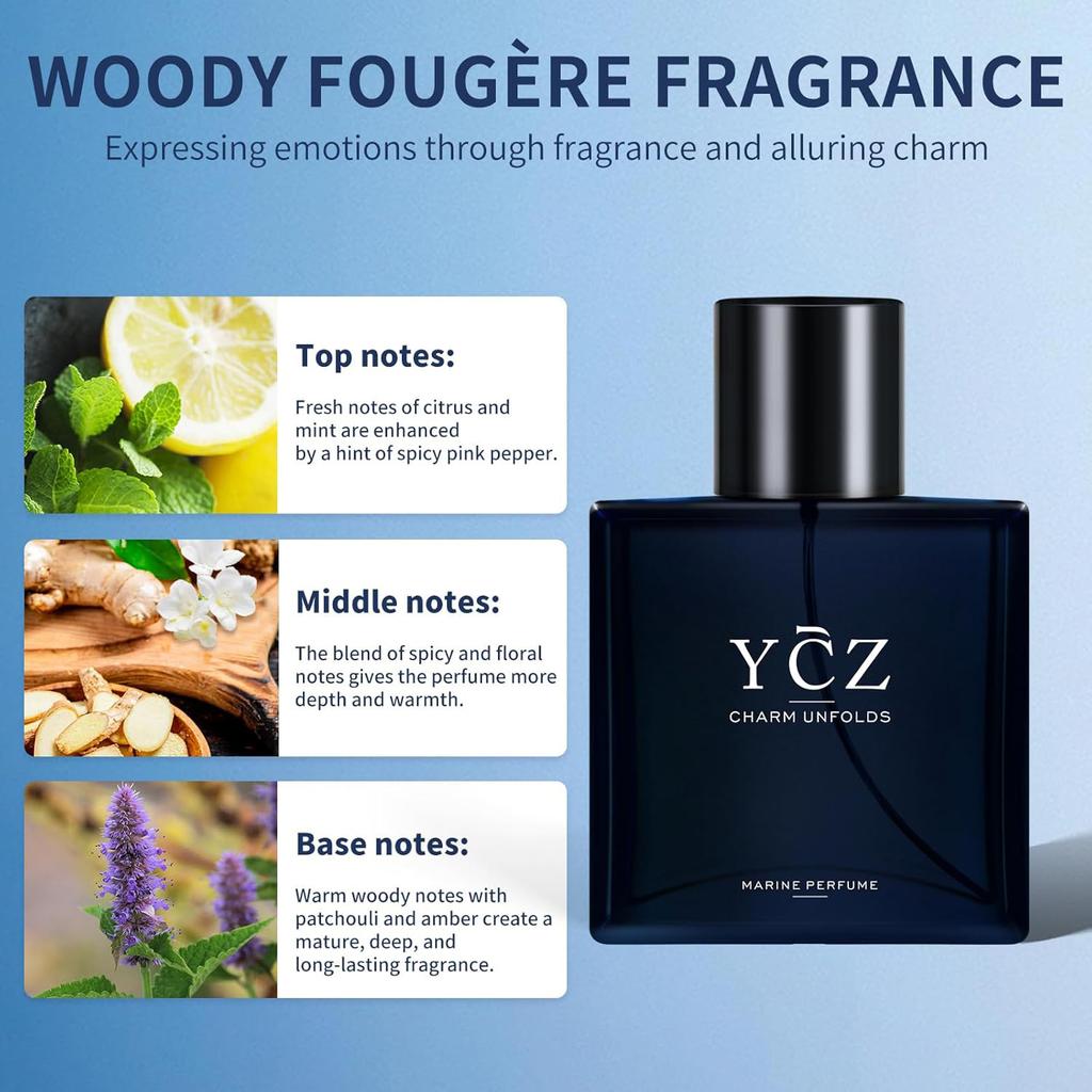 Perfume For Men, 1.7 Oz. Long Lasting Eau Parfum Cologne For Men, Oriental - Ideal Occasions, Making It The Ideal Gentlemen’s Gift 50ml