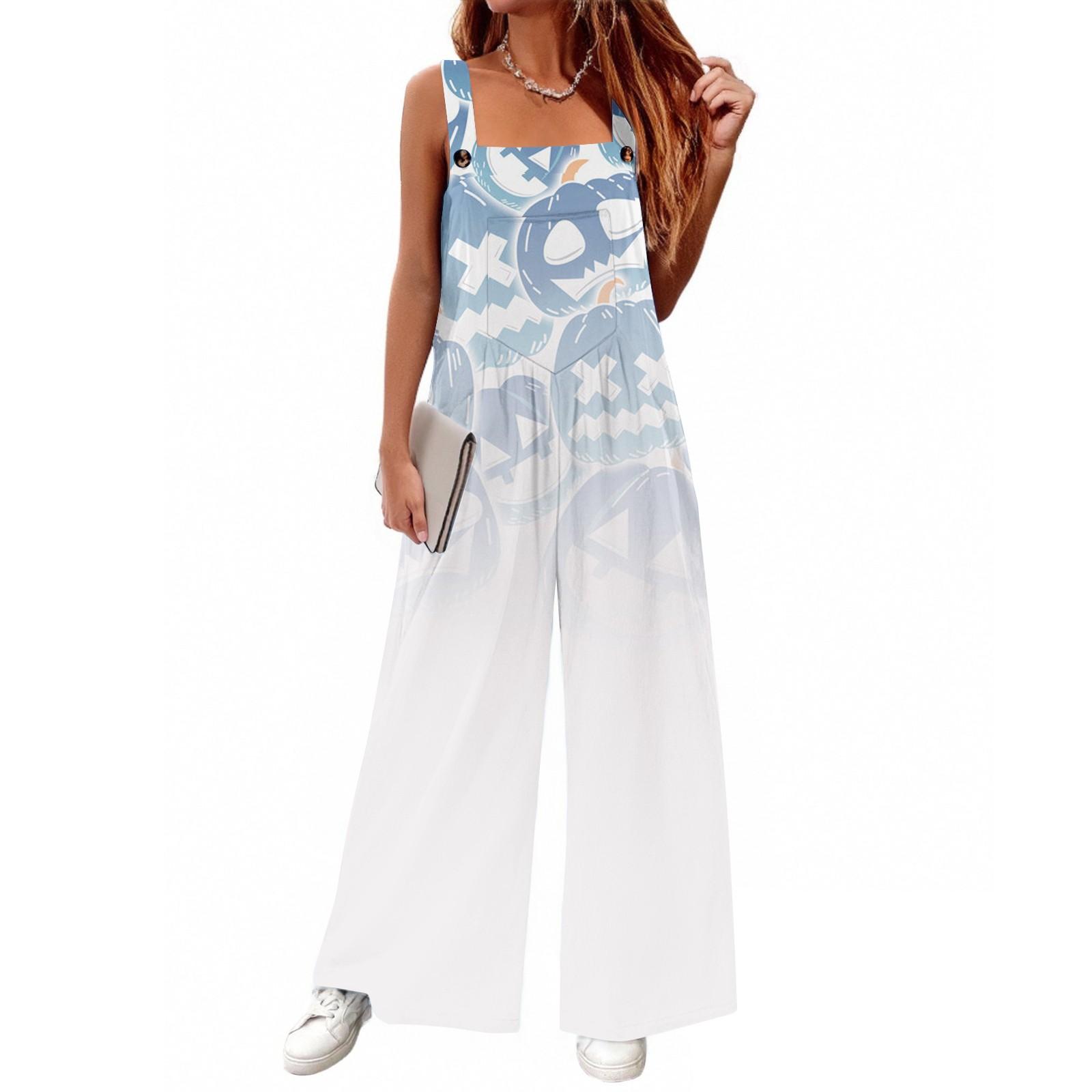 

Женский повседневный комбинезон без рукавов с принтом «Любовь», хлопковый комбинезон XXL