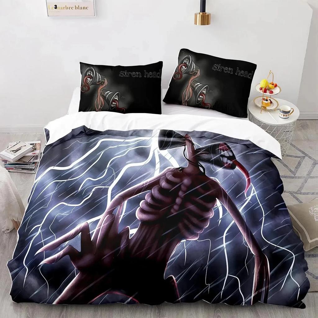Set lenjerie de pat cu cap de sirenă, o persoană, twin, complet, Queen, king size, set de pat cu cap de sirenă, pentru dormitor băieți, cuverturi de pilote, imprimare 3D 200x200