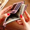 Fashion Women Wallet PU Leather Elegant Lady Wallets Hasp Zipper Design Short Coin Purse ID Card Holder