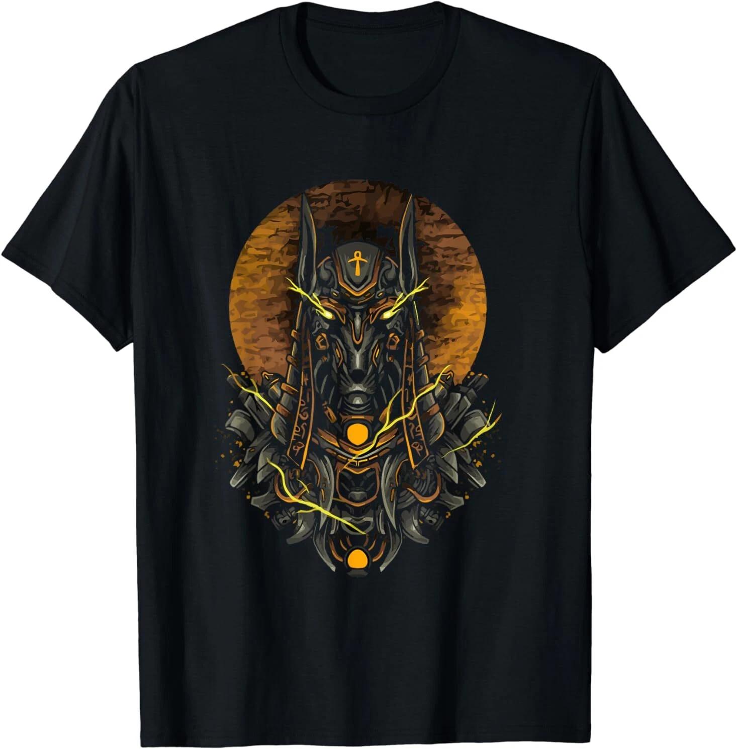 Ancient Egypt Hieroglyph Egyptian God Anubis Gift Idea T-Shirt S-3XL M