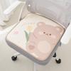 Cartoon Tulip Bear Rabbit Seat Cushion With Ice Silk Fabric For Office And Car Comfort