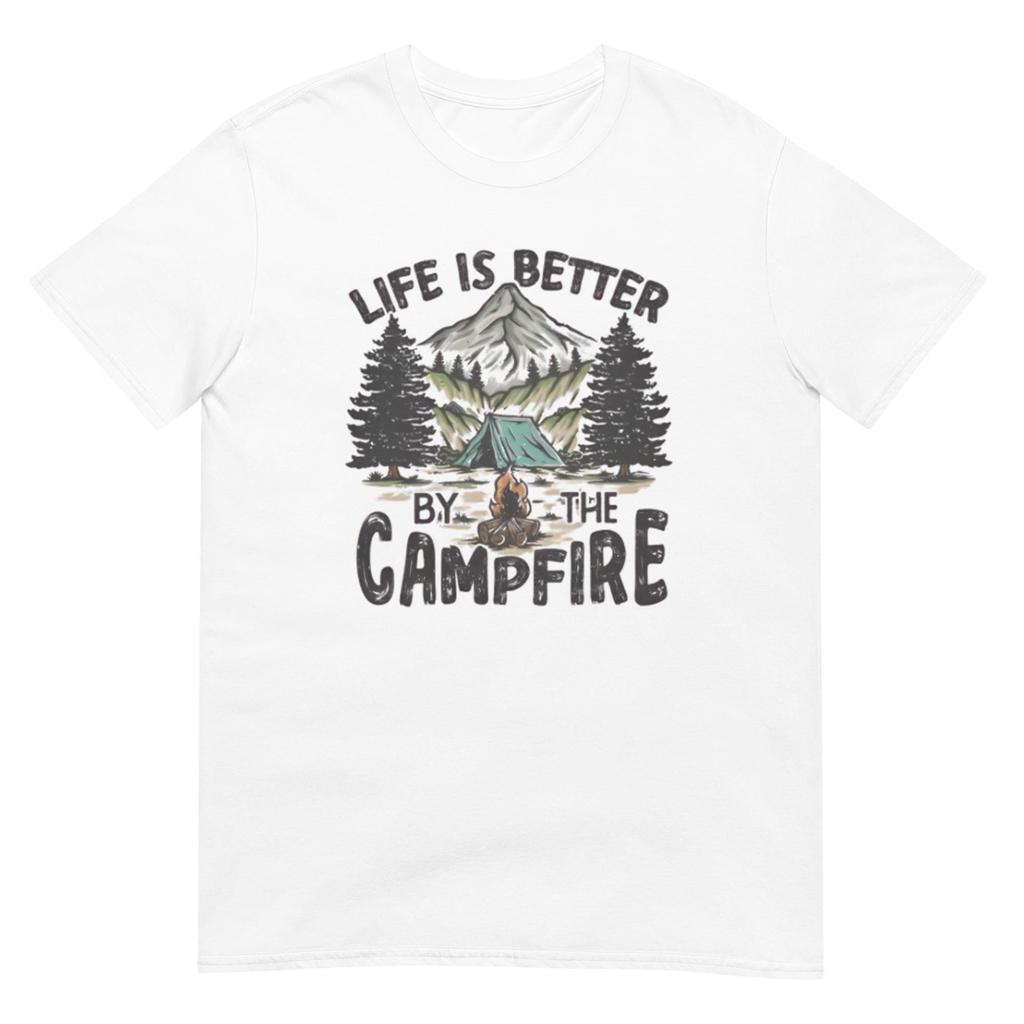 Life Is Better By The Campfire Shirt, Cozy Outdoor Graphic Tee for Camping Lovers, Perfect Adventure Gift