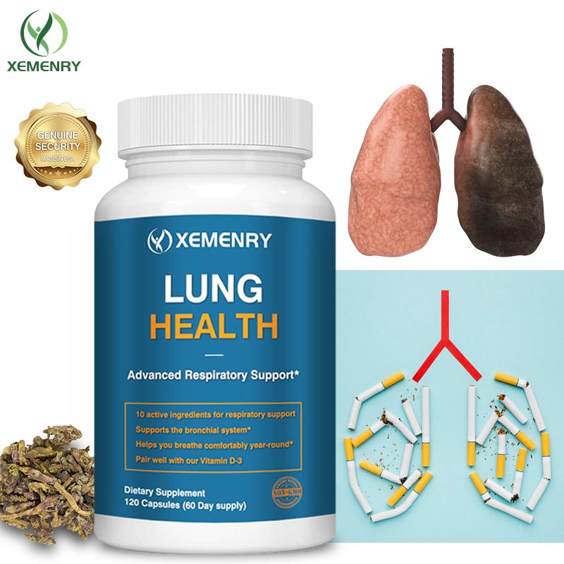 Capsule di vitamina C di alta qualità, contenenti bioflavonoidi degli agrumi, corteccia di pino e cordyceps, hanno effetti depurativi e detossificanti per i polmoni.