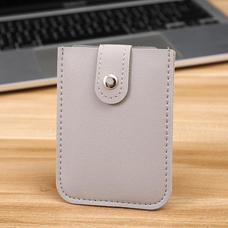 

5 карманов из ПУ кожи тонкий держатель для ID-карт для мужчин и женщин мини-кошельки ламинированный скрытый выдвижной визитник