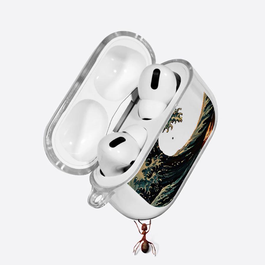 Clear Earphone Cases Cover Case For Airpods Pro2 2 Pro3 Pro 1 4 3 Minimalist Wave
