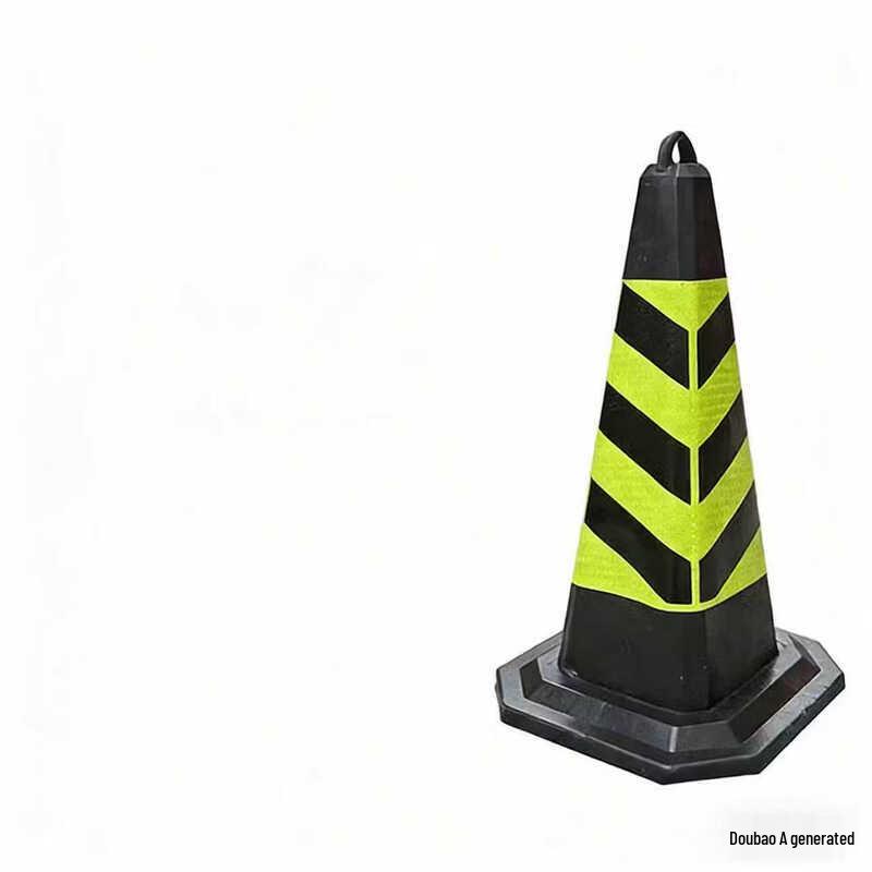 DAXTE Rubber Reflective Warning Traffic Cone