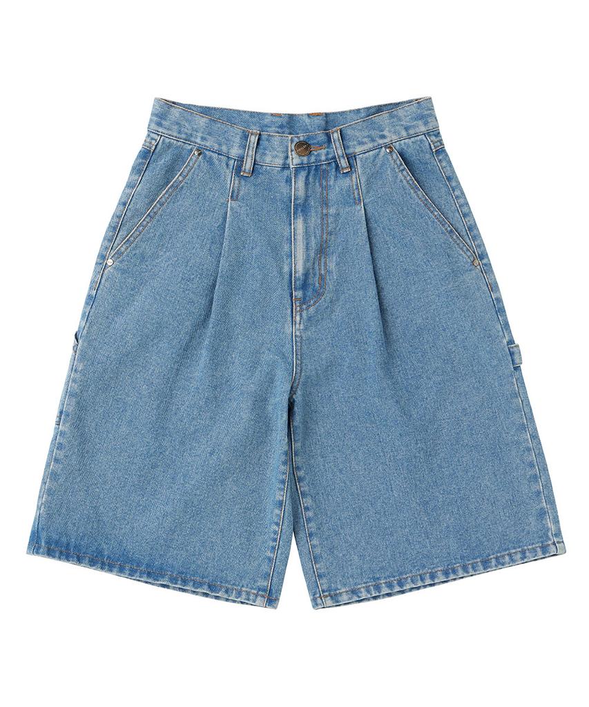 URBANAGE [2Pack] Bermuda Carpenter Denim Shorts (3 Colors)
