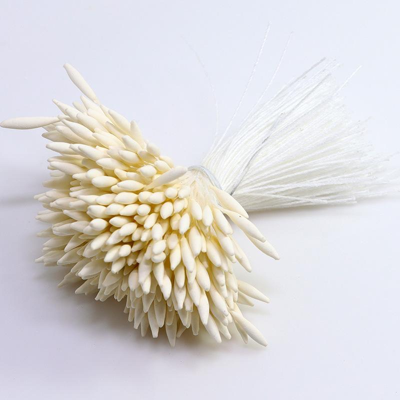 

2MM 370Pcs/Lot Matte Pointed Core Stamen Manual Flower Stamen Hairpin Hair Decoration DIY Material Simulation Flower Accessories 4 bundles