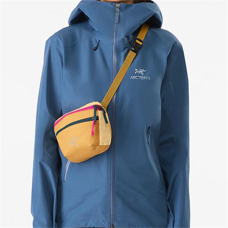 Arcteryx Mantis 1L Multi-Functional Zipper Climbing Backpack Outdoor Bag Women backpack Yellow 29556-SUNSTONE/RETREAT