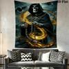 Dark Fantasy Reaper Tapestry Tapestry Wallmounted Fashion Print Soft Wall Decoration Wall Covering Decoration
